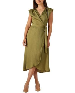 Suncoo Grünes Midi Kleid Cesaria Charme