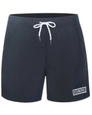 Iceberg Zwarte Zwembroek - Blauw