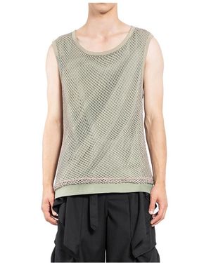 JiyongKim Sleeveless Tops - Gray