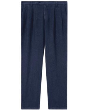 MC2 Saint Barth Broeken ,Blauw ,Linnen Calais Broek