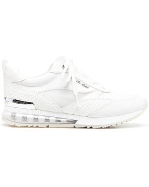 Michael Kors Allie stride extreme mixed-media sneaker - Weiß