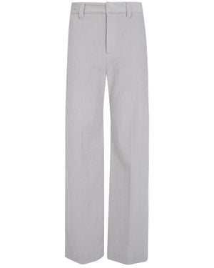 Brunello Cucinelli Broeken ,Straight Broeken - Grijs
