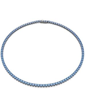 Swarovski Matrix Tennis Armband - Blau