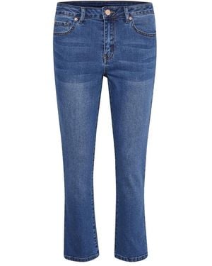 Kaffe Kasinem Cropped Jeans - Blauw