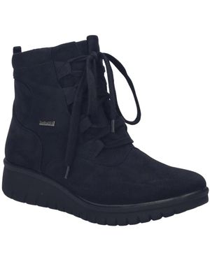 Josef Seibel Schoenen ,Zwart ,Calais 08 Veterlaars - Blauw