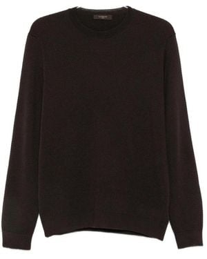 Zanone Truien & Vesten ,Bruin ,Round-Neck Truien - Zwart