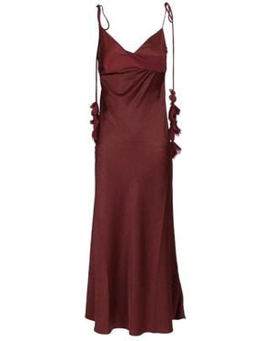 Self-Portrait Midi Dresses - Red