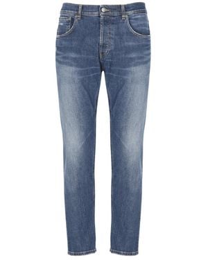 Dondup Jeans ,Blauw ,Katoen Dian Carrot-Fit Jeans