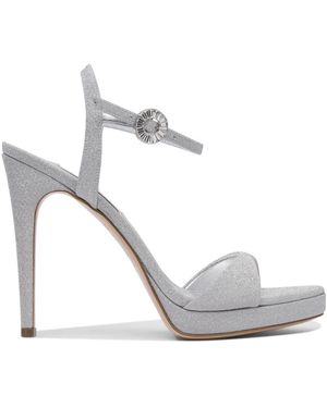 Casadei Silberne Pumps Elegante Schuhe - Weiß