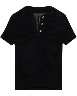 Brooks Brothers V-Neck Knitwear - Black