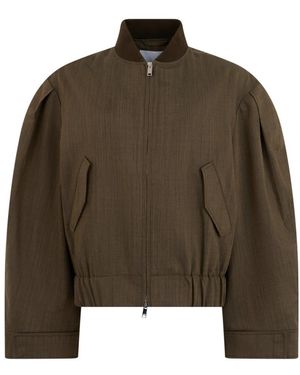 Ganni Bomber Jackets - Verde