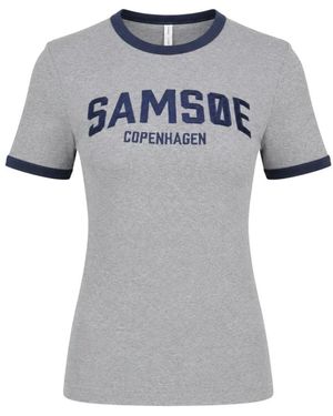 Samsøe & Samsøe T-Shirts - Grigio