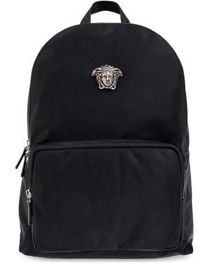 Versace Rucksack Mit Einer Applikation - Schwarz