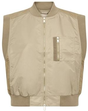 Mos Mosh Twill Vest - Naturel