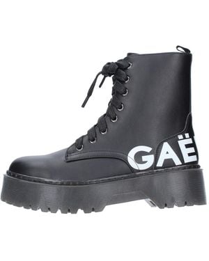 Gaelle Paris Lace-Up Boots - Black