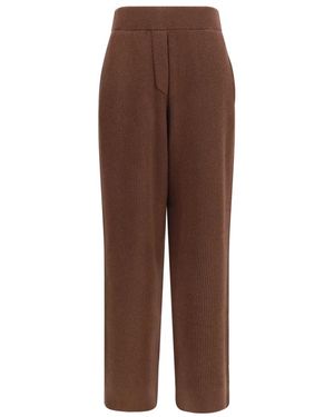 Brunello Cucinelli Cashmere-Blend Broek - Bruin