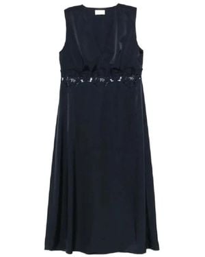 P.A.R.O.S.H. Midi Dresses - Blue