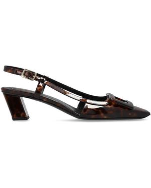 Roger Vivier Schoenen ,Bruin ,Leer Belle Schoenen Met Hak - Zwart