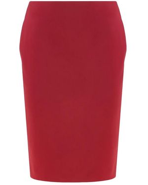 Saint Laurent Rokken ,Rood ,Satijn Pencil Skirt Van Satijn