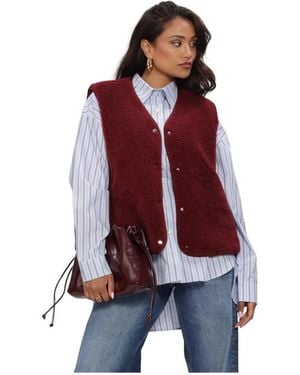 Object Jassen ,Rood ,Polyester Objella Gilet Noos