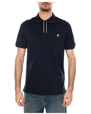Lyle & Scott Tops ,Blauw ,Katoen Polo Shirts - Zwart