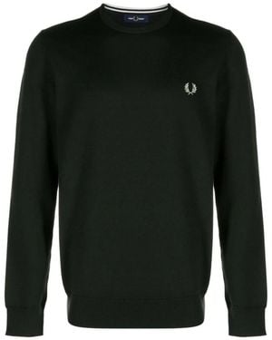 Fred Perry Round-Neck Knitwear - Verde