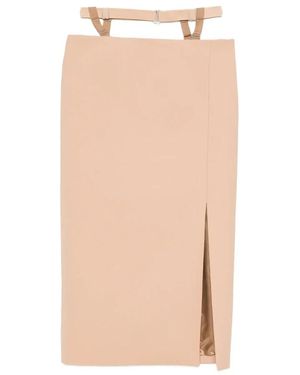Mugler Midi Skirts - Neutro