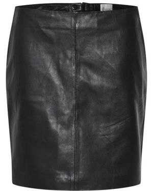 My Essential Wardrobe Leather Skirts - Nero