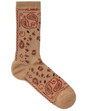 Alanui Bandana Sokken - Bruin