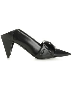 Loewe Heeled Mules - Black