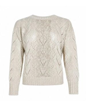 D.exterior Truien & Vesten ,Wit Sweaters - Grijs