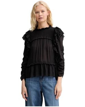 Munthe Crisp Blouse - Zwart