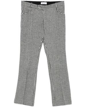 Ernest W. Baker Hahnentritt Straight Leg Hose - Grau
