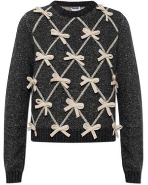 Moschino Round-Neck Knitwear - Negro