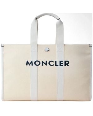 Moncler Shopping Bags - Natural