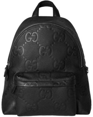 Gucci Jumbo Rucksack Mit Vordertasche - Schwarz