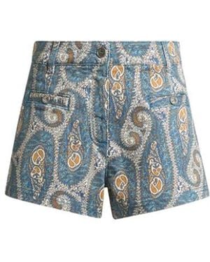 Etro Denim Shorts - Blue