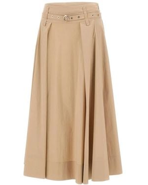 Liu Jo Midi Skirts - Natural