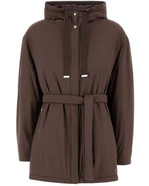 Herno Belted Coats - Brown