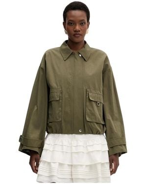 Isabelle Blanche Flap-Pocket Jacket - Groen