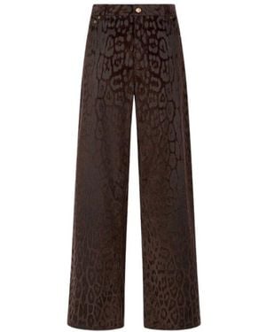 Roberto Cavalli Wide Trousers - Brown