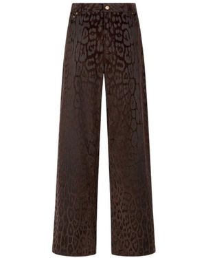 Roberto Cavalli Wide Trousers - Brown