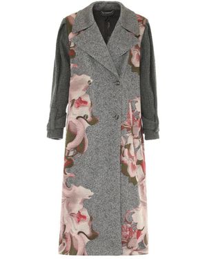 Alberta Ferretti Double-Breasted Coats - Grey