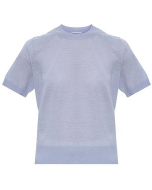 Burberry Round-Neck Knitwear - Azul
