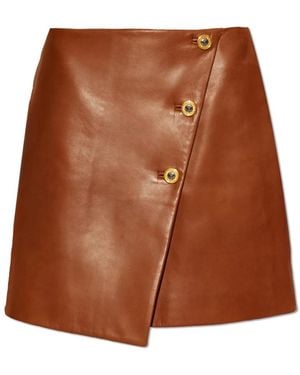 Versace Leather Skirts - Marron