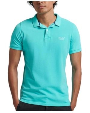 Superdry Polo Shirts - Blu