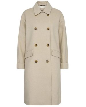 Mos Mosh Double-Breasted Coats - Neutro
