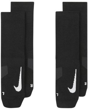 Nike Multiplier Crew Sock - Zwart