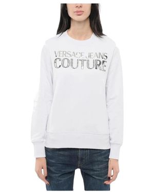 Versace Spiegel Logo Sweatshirt - Weiß