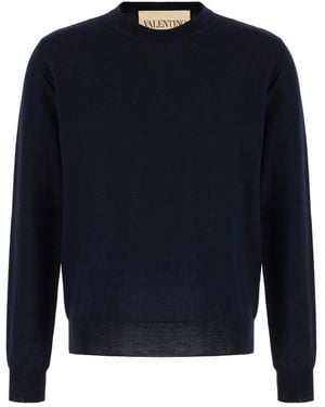Valentino Garavani Round-Neck Knitwear - Blue